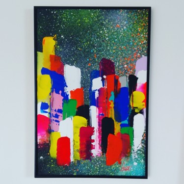 Painting titled "City space of brase" by Brase, Original Artwork, Acrylic