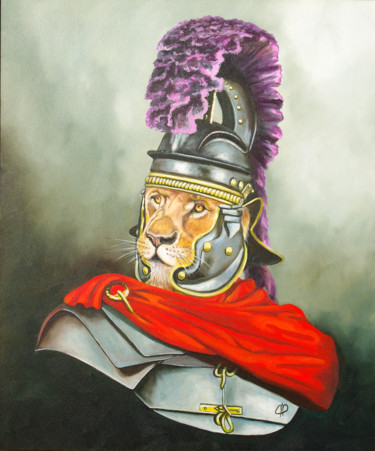 Painting titled "Centurlion" by Brataine, Original Artwork, Oil