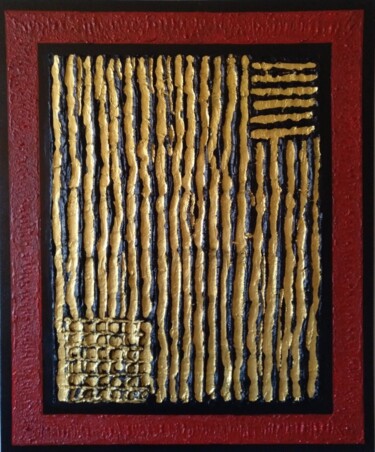 Malerei mit dem Titel "Dominante" von Bravo Navarro, Original-Kunstwerk, Acryl Auf Keilrahmen aus Holz montiert