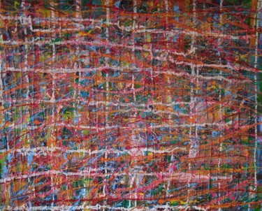 Pintura titulada "Integración" por Bravo Navarro, Obra de arte original, Acrílico Montado en Bastidor de camilla de madera