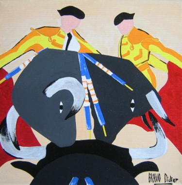 Peinture intitulée ""BOUSCULADE"" par Didier Bravo, Œuvre d'art originale