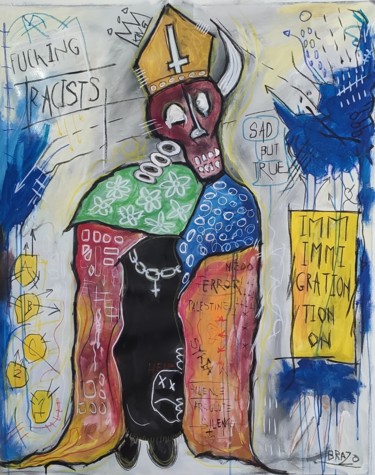 Painting titled "Sad but true" by Brazo, Original Artwork, Acrylic