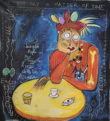 Living your absence Peinture intitulée "Living your absence" par Brazo, Œuvre d'art originale, Acrylique