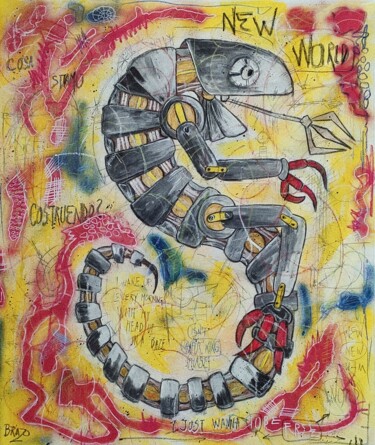 Schilderij getiteld "I just wanna to be…" door Brazo, Origineel Kunstwerk, Acryl