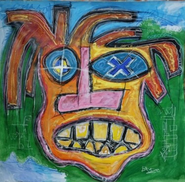 Painting titled "Insanity" by Brazo, Original Artwork, Acrylic