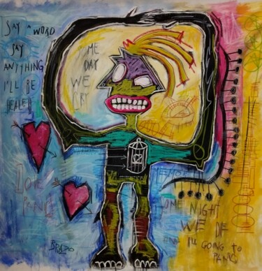 Malerei mit dem Titel "Eternal Love" von Brazo, Original-Kunstwerk, Acryl