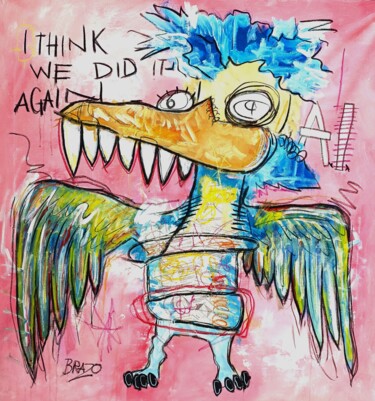 Schilderij getiteld "I Think we did It a…" door Brazo, Origineel Kunstwerk, Acryl