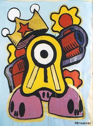 Peinture intitulée "Basquiat #1" par Jp Breakner, Œuvre d'art originale