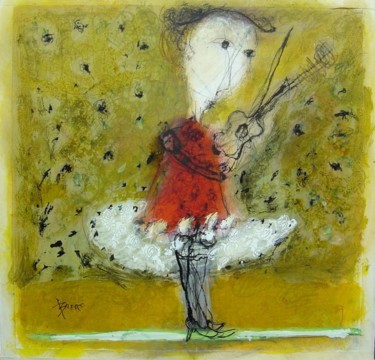 Peinture intitulée "Talon Musical" par Jean-Claude Bréat, Œuvre d'art originale, Huile