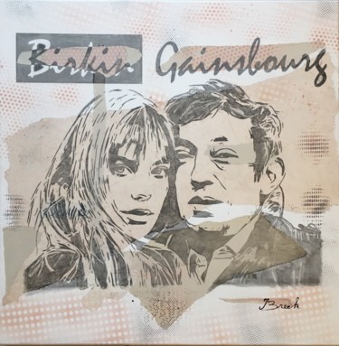 Collages titled "Birkin Gainsbourg F…" by Breek Kuntz, Original Artwork