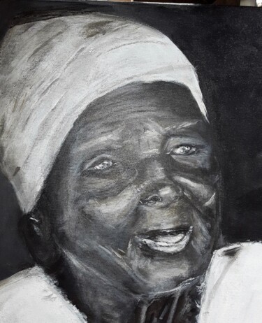 Pintura titulada "Beautiful Cuban Lady" por Brenda Langstraat, Obra de arte original, Acrílico