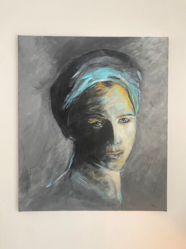 Картина под названием "Shahla " Beeldschon…" - Brenda Langstraat, Подлинное произведение искусства, Акрил