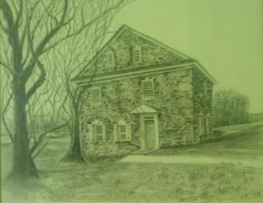 Drawing titled "Fulton Birthplace" by Brenda Swain, Original Artwork