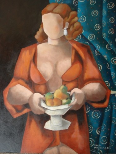 Peinture intitulée "Pomona" par Catherine Bres-Rhocanges, Œuvre d'art originale, Huile