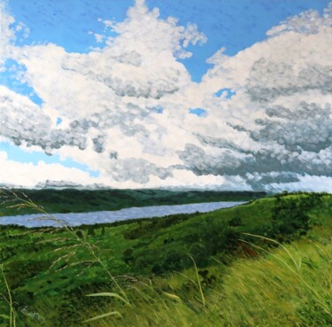 Painting titled "Lake Somerset, Summ…" by Brett Buckley, Original Artwork, Acrylic