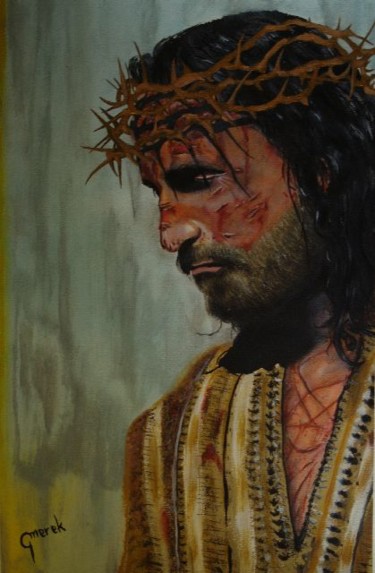 Painting titled "Son of God" by Mariusz Gmerek, Original Artwork