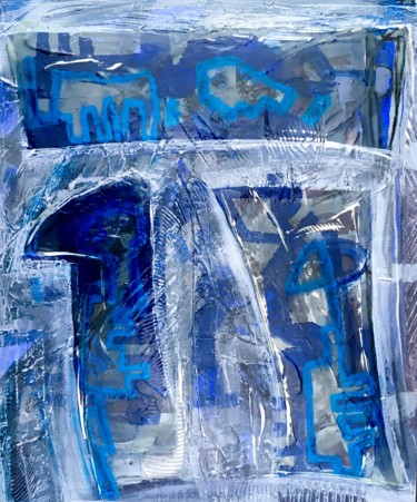 Painting titled "Blue mondays" by Brian Lockett, Original Artwork, Acrylic