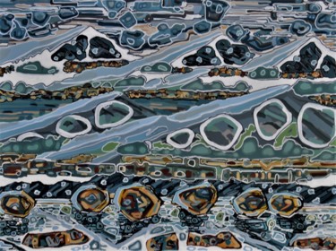 Pittura intitolato "Terminal moraine" da Brian Lockett, Opera d'arte originale, Acrilico