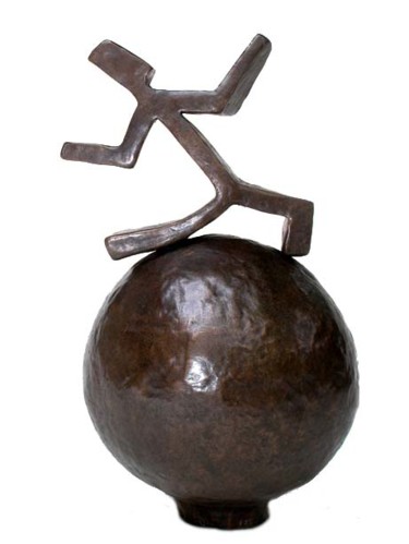 Skulptur mit dem Titel "'Balance'" von Brian Junghans, Original-Kunstwerk, Gemischte Medien