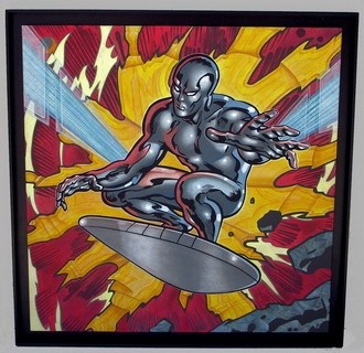 Peinture intitulée "silver surfer" par Eric Berger, Œuvre d'art originale