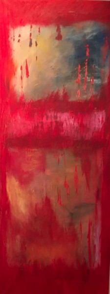Картина под названием "Red 2, Technique mi…" - Briga, Подлинное произведение искусства, Акрил