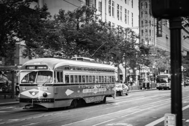 Photographie intitulée "Tram San Francisco…" par Brice Bourgois, Œuvre d'art originale