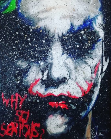 Peinture intitulée "Joker why so serious" par Brice M, Œuvre d'art originale, Acrylique
