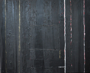 Pintura titulada "En noir" por Bridg', Obra de arte original, Acrílico Montado en Bastidor de camilla de madera