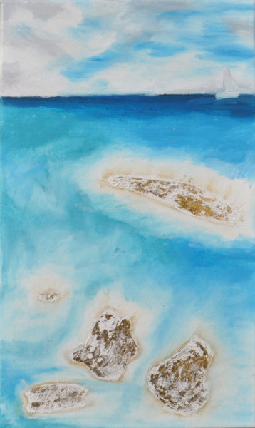 Peinture intitulée "Morpion island" par Bridg', Œuvre d'art originale, Acrylique Monté sur Châssis en bois