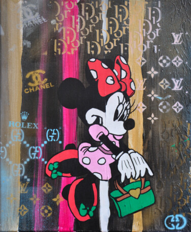 Shopping Painting titled "Shopping" by Bridg', Original Art, Acrylic Mounted on Stretcher frame