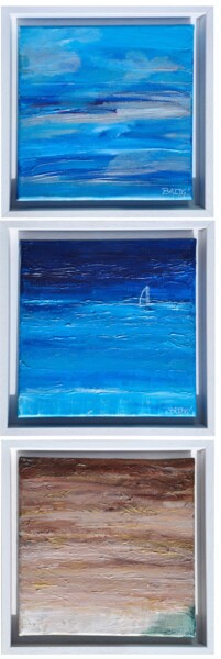 Pintura titulada "Ocean view" por Bridg', Obra de arte original, Acrílico Montado en Bastidor de camilla de madera