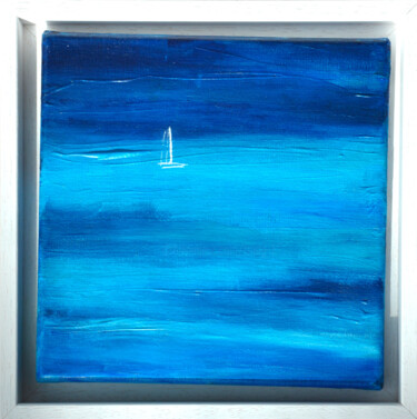 Malerei mit dem Titel "Ocean 2" von Bridg', Original-Kunstwerk, Acryl Auf Keilrahmen aus Holz montiert