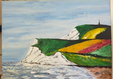 Картина под названием "Cap Gris Nez" - Hubert Bridoux, Подлинное произведение искусства, Акрил