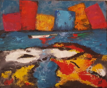 Pittura intitolato "Abstrait, Coup de v…" da Brigi'Art, Opera d'arte originale, Acrilico