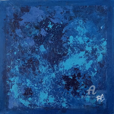 Peinture intitulée "Abstrait comme...Az…" par Brigi'Art, Œuvre d'art originale, Acrylique