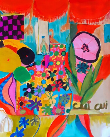 CuiCui 5 Collages intitulée "CuiCui 5" par Brigite Oury, Œuvre d'art originale, Collages