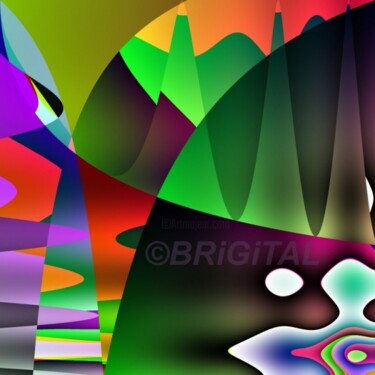 Digitale Kunst mit dem Titel "jungle" von Brigitta Krause, Original-Kunstwerk