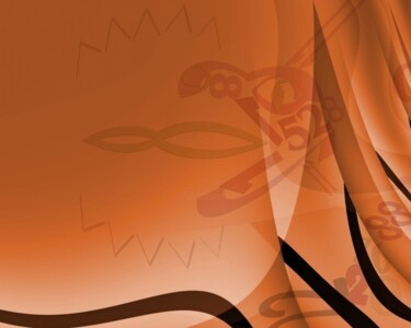 Digitale Kunst mit dem Titel "ubuntu sand drache" von Brigitta Krause, Original-Kunstwerk