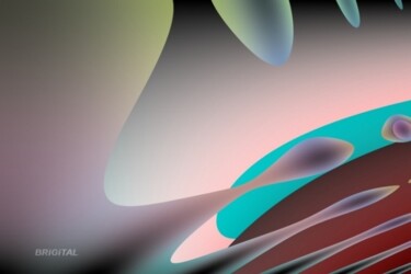 Digitale Kunst mit dem Titel "tsunami-11-4u" von Brigitta Krause, Original-Kunstwerk