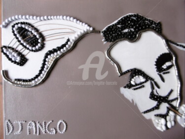 Peinture intitulée "Django" par Brigitte Barcelo, Œuvre d'art originale, Acrylique