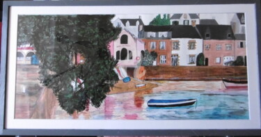 Malerei mit dem Titel "Sainte Marine Finis…" von Brigitte Barcelo, Original-Kunstwerk, Acryl