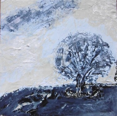 Peinture intitulée "Arbre 4" par Brigitte Barcelo, Œuvre d'art originale, Acrylique