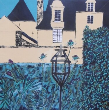 Pintura titulada "Jardin de Locmaria" por Brigitte Barcelo, Obra de arte original, Acrílico