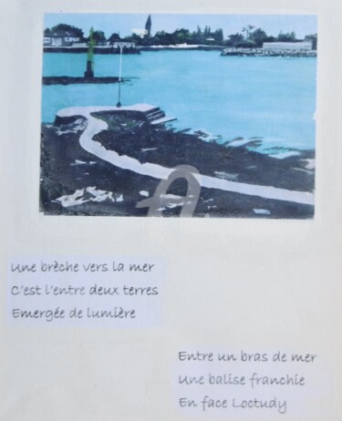 Peinture intitulée "Entre deux terres" par Brigitte Barcelo, Œuvre d'art originale, Acrylique