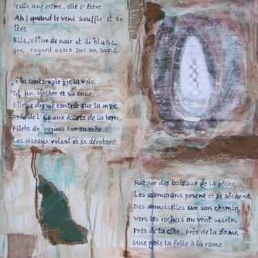 Peinture intitulée "Le phare de la perd…" par Brigitte Barcelo, Œuvre d'art originale, Acrylique