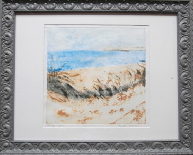 Estampas & grabados titulada "dunes" por Brigitte Barcelo, Obra de arte original, Monotipia Montado en Cartulina