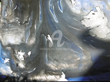 Painting titled "déferlante" by Brigitte Barcelo, Original Artwork, Acrylic