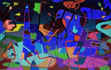 Digitale Kunst mit dem Titel "Wunderwelt" von Brigitte Böhme, Original-Kunstwerk, Digitale Malerei