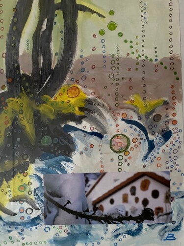 Malerei mit dem Titel "Die Luft riecht sch…" von Brigitte Böhme, Original-Kunstwerk, Acryl