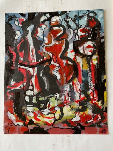 Malerei mit dem Titel "Verschiedenheit der…" von Brigitte Böhme, Original-Kunstwerk, Acryl